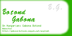 botond gabona business card